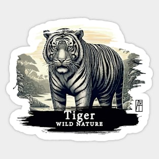 Tiger- WILD NATURE - TIGER -10 Sticker